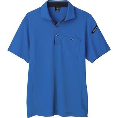 ジーベック XEBEC エコ制電半袖ポロシャツ6090ー46ー4L ロイヤルブルー 6090-46-4L 1着 384-3546（直送品）