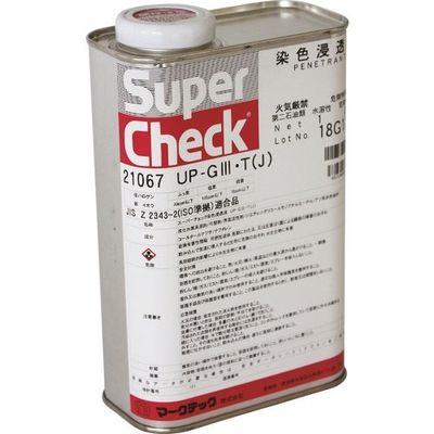 マークテック MARKTEC スーパーチェック 浸透液 UPーG3・T(J) 1L缶 C002-0021067 1缶 153-3424（直送品）