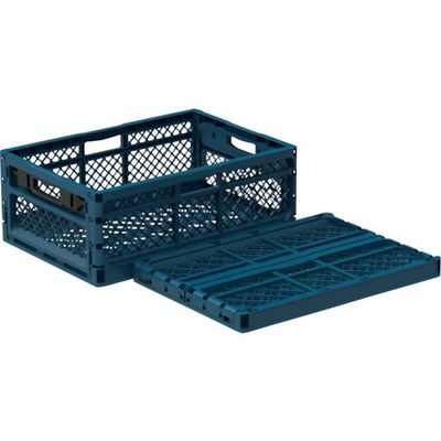 EーCON 折りたたみコンテナー 561300 ホームオリコン S30M ブルー 56130000BLROD 1個 379-2140（直送品）