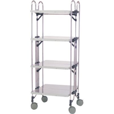 トクヤマ ステンレス 重量用折りたたみ式ワゴン FESTS-4FF 1台 176-8964（直送品）