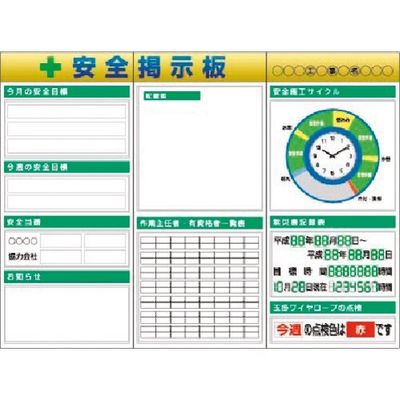 つくし工房 つくし スチール製フラット掲示板3点タイプセット 大タイトル=Bタイプ KG-623AB 1組(1個) 184-1727（直送品）