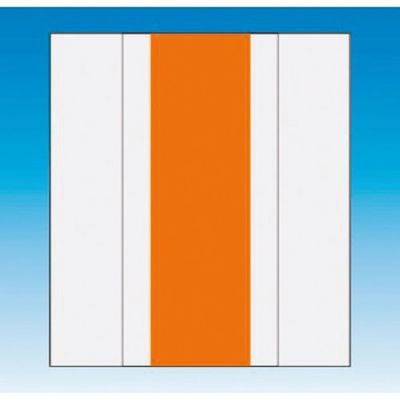 つくし工房 つくし 資格者表示ゼッケン前面用 蛍光オレンジ無地 TY-201CM 1着 184-3357（直送品）