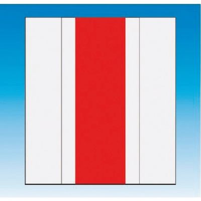 つくし工房 つくし 資格者表示ゼッケン前面用 レッド無地 TY-201FM 1着 184-6515（直送品）