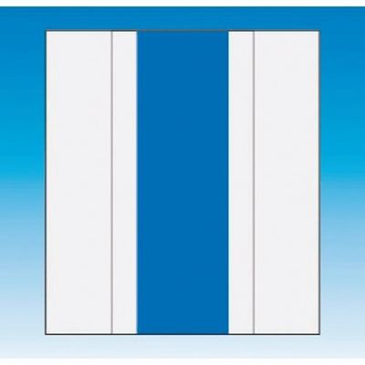 つくし工房 つくし 資格者表示ゼッケン前面用 ブルー無地 TY-201HM 1着 184-8016（直送品）