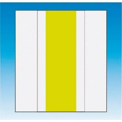 つくし工房 つくし 資格者表示ゼッケン前面用 蛍光イエロー無地 TY-201AM 1着 184-9437（直送品）