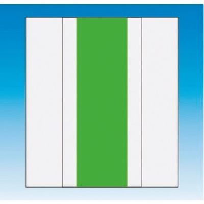 つくし工房 つくし 資格者表示ゼッケン前面用 蛍光グリーン無地 TY-201BM 1着 184-9398（直送品）