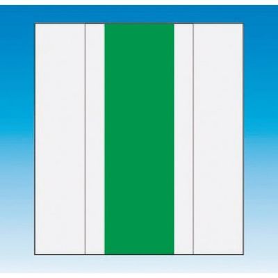 つくし工房 つくし 資格者表示ゼッケン前面用 グリーン無地 TY-201GM 1着 185-1182（直送品）