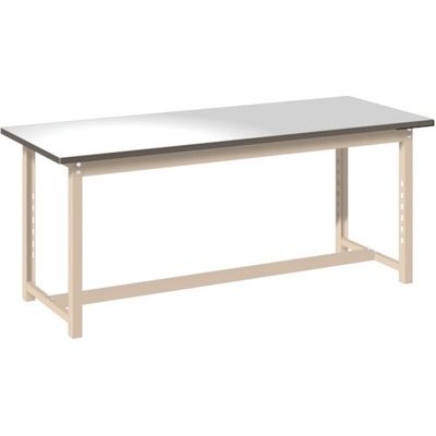 SANSHIN 作業台 ハーディワークデスク 350kgタイプ ライトグリーン 1500×600×H900 HWD35569LLG-SG（直送品）