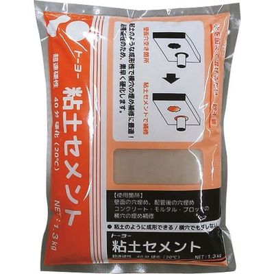 トーヨーマテラン MATERAN 粘土セメント 1.3kg 5242 1セット(15袋) 428-9719（直送品）