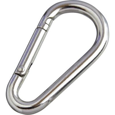 水本機械製作所 水本 リングキャッチ ステンレス ナス型カラビナ(環なし) 線径5.5mm 長さ60mm A-3063 1個（直送品）
