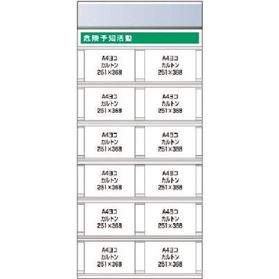 つくし工房 つくし スチール製フラット掲示板追加ボード 大タイトル=Aタイプ KG-693A 1台 183-5423（直送品）