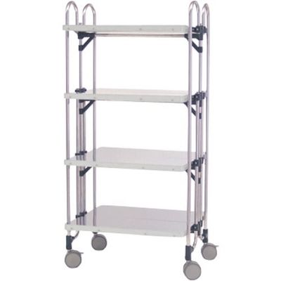 トクヤマ ステンレス 重量用折りたたみ式ワゴン FESTM-4FF 1台 176-8967（直送品）