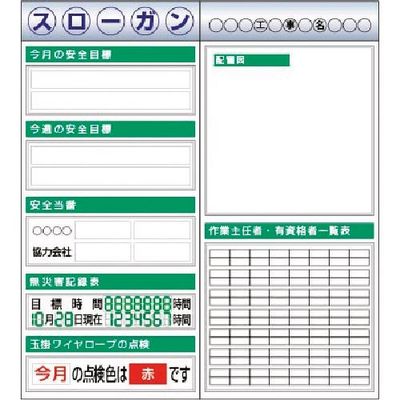 つくし工房 つくし スチール製フラット掲示板2点タイプセット 大タイトル=Eタイプ KG-611E 1組(1個) 183-3668（直送品）