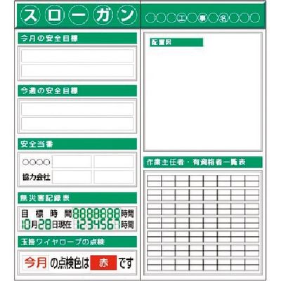 つくし工房 つくし スチール製フラット掲示板2点タイプセット 大タイトル=Dタイプ KG-611D 1組(1個) 183-6994（直送品）