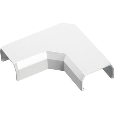 バッファロー 壁用フラットモール 曲がり 幅22mm用 ホワイト BC-MW1MF22WH 1個 453-9564（直送品）