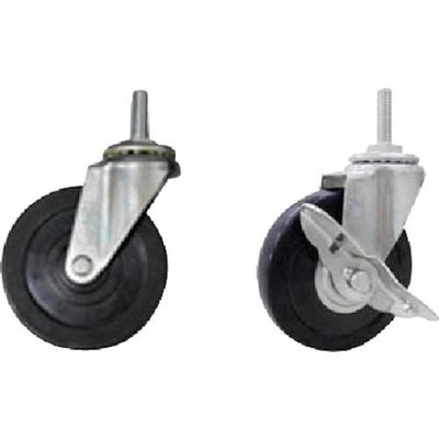 トクヤマ 単輪ゴム製導電キャスター100φ CAST―1023 1台分 1台 421-6469（直送品）