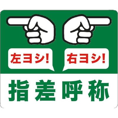 ビバ ビバデザインシート Kー1「左右確認」 H250mm×W300mm (5枚入) BBASIGN K-1 1袋(5枚)（直送品）