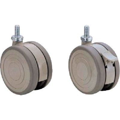 トクヤマ 折りたたみ式ワゴン用現行キャスター100φ CASTー1007S ストッパー付 1個 421-6480（直送品）