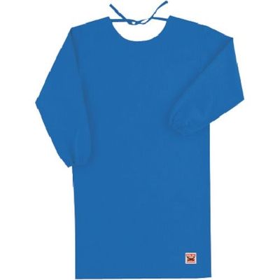 アリオカ Max Dyna 防炎エプロン(割烹着型・ロングタイプ) MD200L-F-BL 1着 435-5000（直送品）