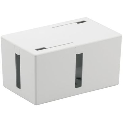 バッファロー BUFFALO ケーブルボックス 電源タップ&ケーブル収容 Sサイズ ホワイト BSTB01SWH 1個 467-1909（直送品）