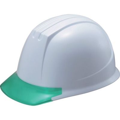 タニザワ エアライト搭載ヘルメット(PC製・透明ひさし型) ST#141ーJZV(EPA) 帽体色 ホワイト 141JZVV3W3 1個（直送品）