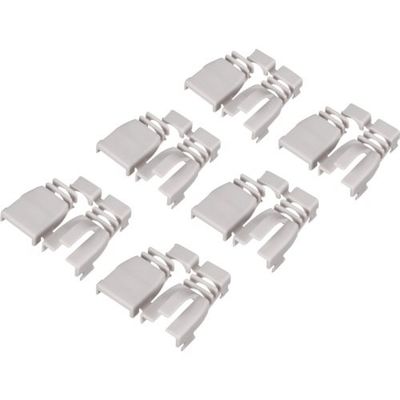 バッファロー BUFFALO 後付け用コネクター保護カバー6個入り ライトグレー BLAARJ45LG6 1袋(6個) 428-4279（直送品）