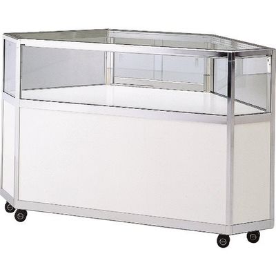 ハヤノ産業 ハヤノ エクシード コーナー平ケースCK シルバー プッシュ錠付 CK-45-S-P 1台 168-3712（直送品）