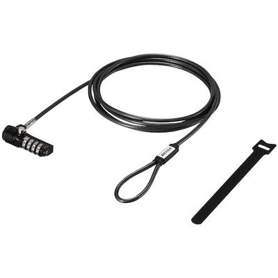 バッファロー BAFFALO 4桁ダイヤル錠+ワイヤー付 BLD4W 1個 452-0863（直送品）