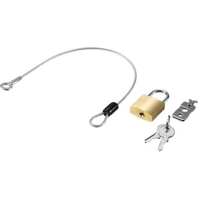 バッファロー BAFFALO 南京錠+サブワイヤー付き 個別キー仕様 BLN02W 1個 452-0867（直送品）