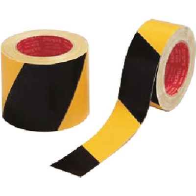 つくし工房 つくし 布ラインテープ 50mm幅25m(黄/黒 トラ縞) TP-115 1巻 184-9457（直送品）