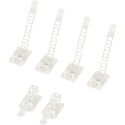 バッファロー ケーブルベルト 6本用 ホワイト BCABWH6 1個 452-8242（直送品）