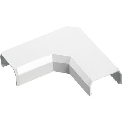バッファロー 壁用フラットモール 曲がり 幅26mm用 ホワイト BC-MW1MF26WH 1個 453-1258（直送品）