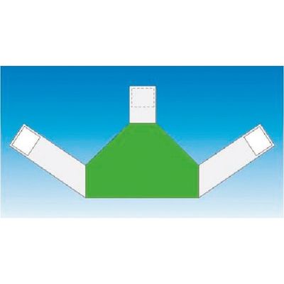 つくし工房 つくし 資格者表示ゼッケン背面用 蛍光グリーン無地 TY-202BM 1着 184-8036（直送品）