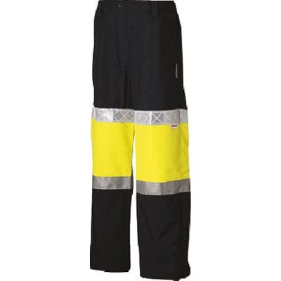 つくし工房 つくし 高視認性防護服(クラス1) 蛍光イエロー パンツ LL TY-72YLL 1着 184-9468（直送品）