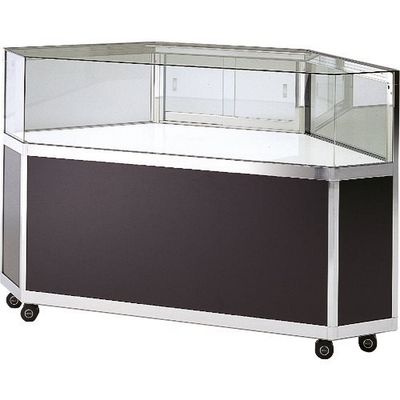 ハヤノ産業 ハヤノ エクシード コーナー平ケースCK2 シルバー プッシュ錠付 CK2-45-S-P 1台 167-5875（直送品）