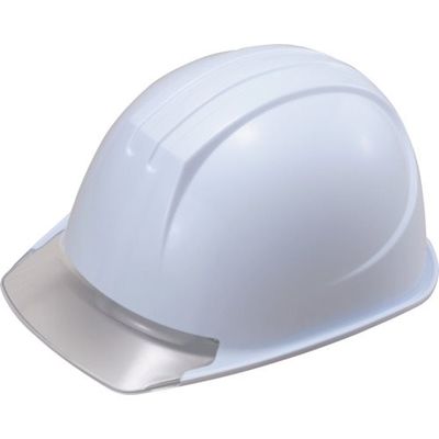 タニザワ エアライト搭載ヘルメット(PC製・透明ひさし型) ST#161ーJZV(EPA) 帽体色 ホワイト 161-JZV-V1-W3（直送品）