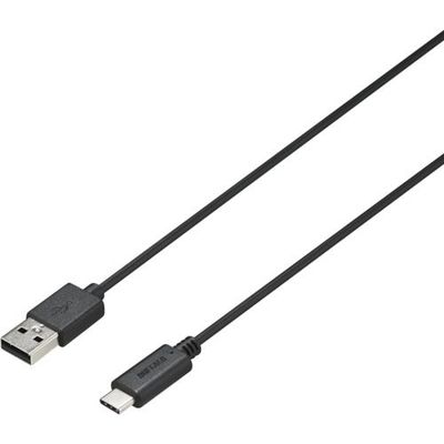バッファロー USB2.0 AーC やわらかケーブル 0.5m ブラック BU2ACY05BK 1個 453-9569（直送品）