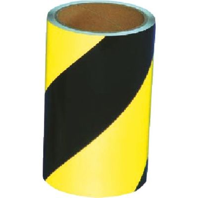 つくし工房 つくし コンクリート用反射トラテープ 150mm幅×10m 黄・黒 TP-507 1巻 184-7815（直送品）