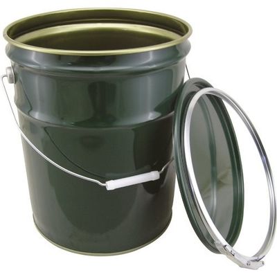 ジャパンペール JP テーパー ハンドタイプペール缶 BTー20緑(アリ) 20L 82112-10 1缶 100-9391（直送品）