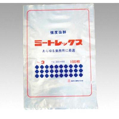 福助工業 ポリ袋　ミートレックス No.3　2000枚(100枚×20) 0361003（直送品）