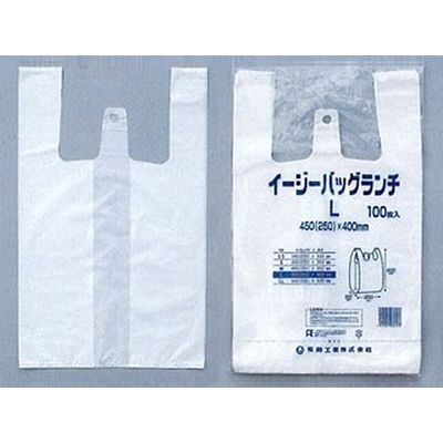 福助工業 レジ袋 イージーバッグ ランチ L 2000枚(100枚×20) 0472948 1ケース(2000枚入(100枚×20袋))（直送品）
