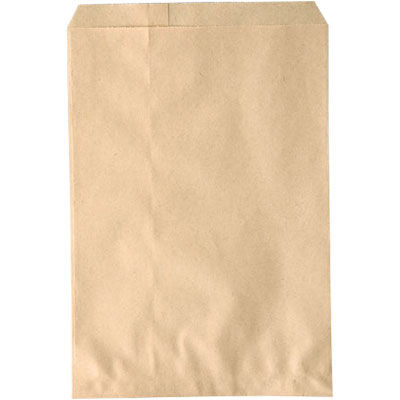 大阪ポリヱチレン販売 No.217 無地未晒耐油平袋(茶) 3号 7512 1袋(100枚)（直送品）