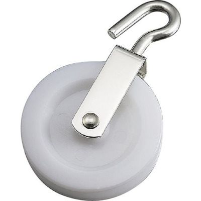 水本機械製作所 水本 ナイロンプーリー 1車(フックタイプ) A-1338 1個 316-1961（直送品）