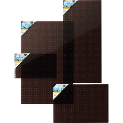 光 樹脂製パンチングボード ブラウンスモーク PGEB1888-2 1セット(5枚) 253-6278（直送品）