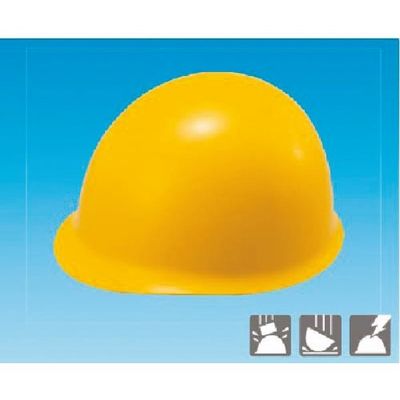 つくし工房 つくし 保護帽 ABS製MP型 黄色 3105-Y 1個 184-3235（直送品）