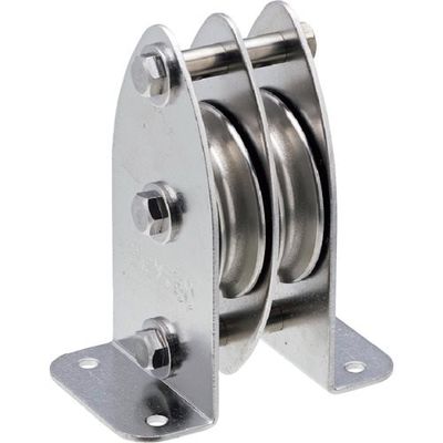 水本機械製作所 水本 固定ブロック 2車(タテ型) 参考使用荷重1.47kN A-724 1個 316-5121（直送品）