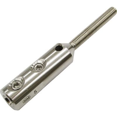 水本機械製作所 水本 ステンレス ネジ止めターミナルボルト 適合ワイヤー径2mm 左ネジ (1個入) B-2857 1袋 317-4507（直送品）