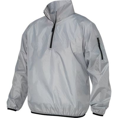 喜多 ハーフジップハイネックヤッケ(ヤッケプラス) フードなしタイプ グレー M NO15-GRY-M 1着 338-0350（直送品）