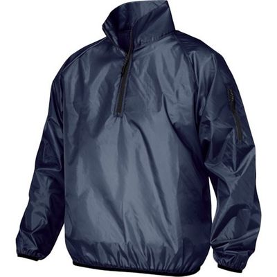 喜多 ハーフジップハイネックヤッケ(ヤッケプラス) フードなしタイプ ネイビー L NO15-NV-L 1着 338-0377（直送品）