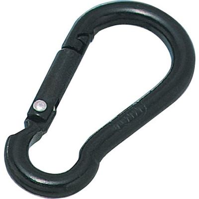 水本機械製作所 水本 アルミスナップフック(ブラック) 線径6mm A-679 1個 315-8670（直送品）